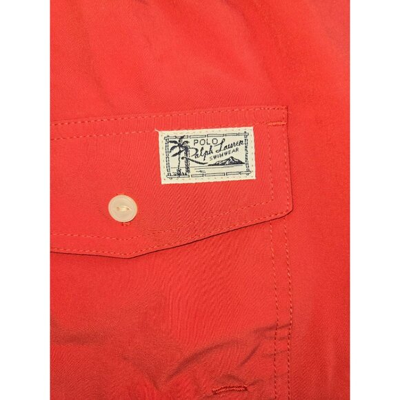 Polo Ralph Lauren Mens Pink Swim Trunks 4XB With Elastic Waist & Mesh Lining - Picture 5 of 8